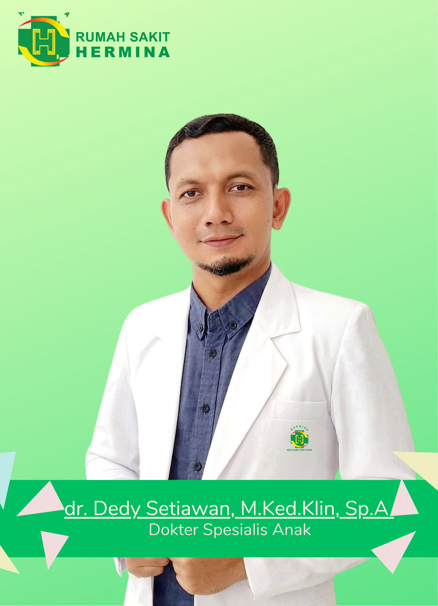 dr. Dedy Setiawan, MKed, Klin, Sp.A
