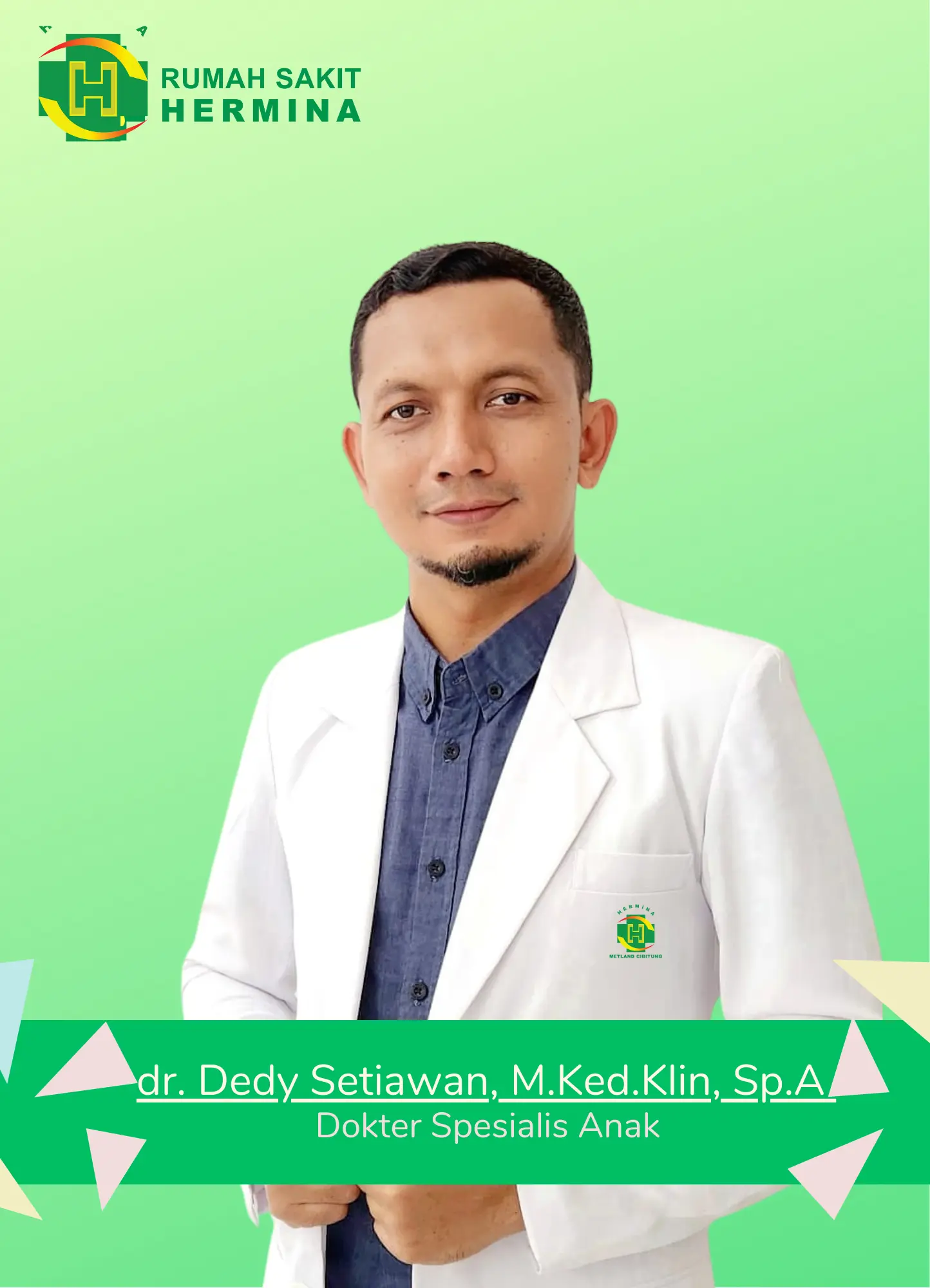 dr. Dedy Setiawan, MKed, Klin, Sp.A